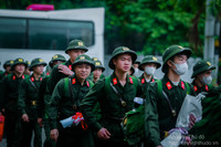 Những hình ảnh đẹp của tân binh Công an Hà Nội trong ngày hội tòng quân