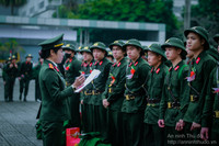 Những hình ảnh đẹp của tân binh Công an Hà Nội trong ngày hội tòng quân