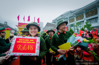 Những hình ảnh đẹp của tân binh Công an Hà Nội trong ngày hội tòng quân