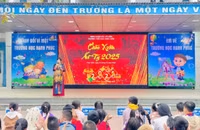 Học sinh Hà Nội sôi nổi tham gia ngày hội chào xuân 