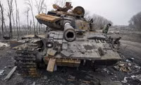 [ẢNH] Xe tăng T-64 và phút bi tráng tại chiến địa Đông Ukraine