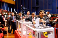 [Ảnh] Lãnh đạo Đảng, Nhà nước và đại biểu bầu Ban Chấp hành Trung ương khóa XIII