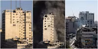[ẢNH] Cách Israel đuổi thường dân ra ngoài trước khi đánh sập các tòa nhà tại dải Gaza