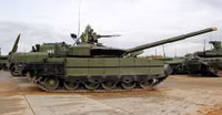 Siêu tăng T-80BVM Nga bị tên lửa Javelin của Ukraine đánh văng tháp pháo ra xa 15m