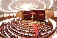 Hình ảnh Tổng Bí thư Nguyễn Phú Trọng chủ trì khai mạc hội nghị Trung ương 8