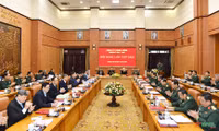Hình ảnh Tổng Bí thư Nguyễn Phú Trọng chủ trì Hội nghị Quân ủy Trung ương