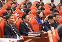 Hình ảnh Tổng Bí thư Nguyễn Phú Trọng chủ trì khai mạc hội nghị Trung ương 8