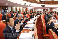 Hình ảnh Tổng Bí thư Nguyễn Phú Trọng chủ trì khai mạc hội nghị Trung ương 8