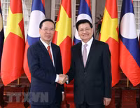 Hình ảnh Chủ tịch nước Võ Văn Thưởng thăm Cộng hòa Dân chủ Nhân dân Lào