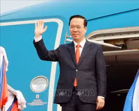 Hình ảnh Chủ tịch nước Võ Văn Thưởng thăm Cộng hòa Dân chủ Nhân dân Lào