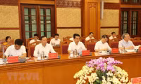 Hình ảnh Tổng Bí thư chủ trì cuộc họp phòng, chống tham nhũng, tiêu cực