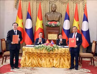 Hình ảnh Chủ tịch nước Võ Văn Thưởng thăm Cộng hòa Dân chủ Nhân dân Lào