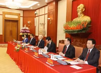 Hình ảnh Tổng Bí thư chủ trì phiên họp đầu tiên Tiểu ban Văn kiện Đại hội XIV của Đảng