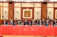 Hình ảnh Tổng Bí thư chủ trì phiên họp đầu tiên Tiểu ban Văn kiện Đại hội XIV của Đảng