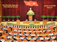 Hình ảnh Tổng Bí thư Nguyễn Phú Trọng khai mạc hội nghị Trung ương lần thứ chín