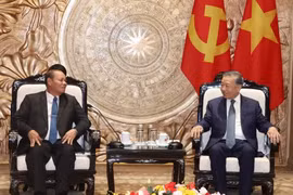 Tổng Bí thư, Chủ tịch nước Tô Lâm tiếp Thường trực Ban Bí thư Đảng Nhân dân Cách mạng Lào