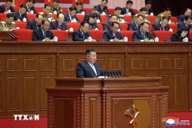 Ông Kim Jong Un tái đắc cử Tổng Bí thư Đảng Lao động Triều Tiên