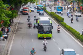 Xe buýt Hà Nội hoạt động bình thường trong kỳ nghỉ Lễ Quốc khánh