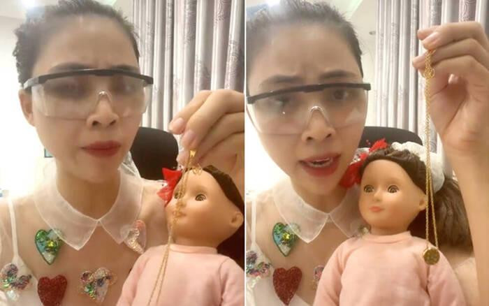 T.N trong clip xin "vía" búp bê để học giỏi