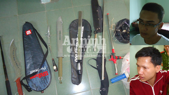 Kiểm tra, phát hiện "lô" hung khí trong nhà nghỉ ảnh 1