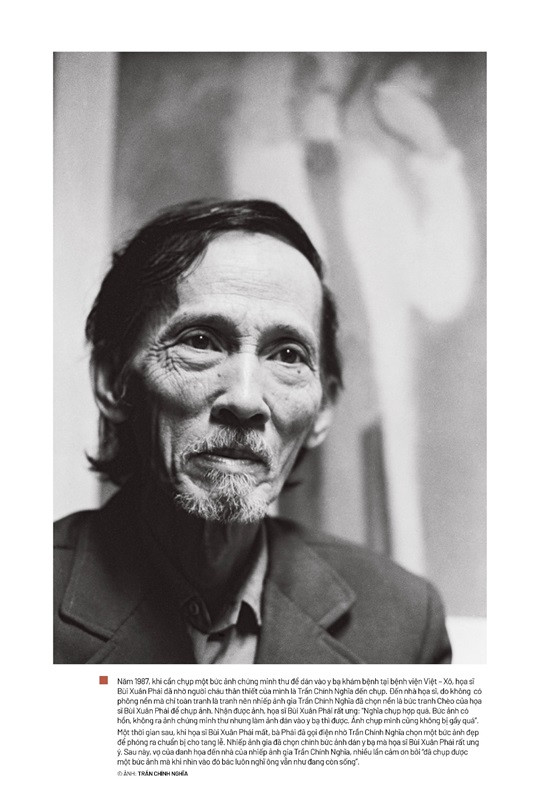 Bức ảnh chụp danh họa Bùi Xuân Phái sau được chọn làm ảnh thờ trong lễ tang của ông