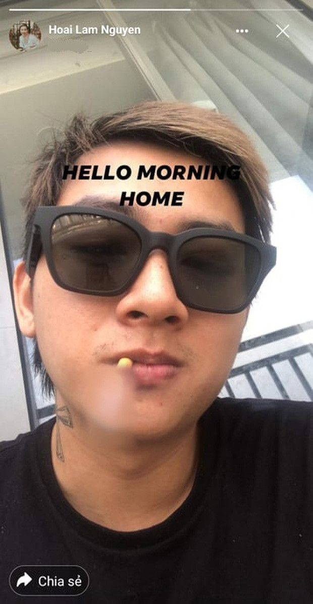 Hoài Lâm với hình ảnh hút thuốc lá phì phèo vô cùng phản cảm