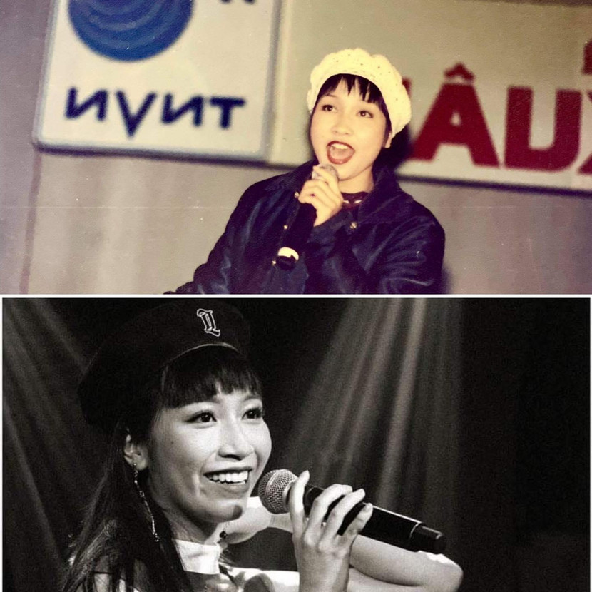 Mỹ Linh ngày trẻ (ảnh trên) và Mỹ Anh (ảnh dưới)