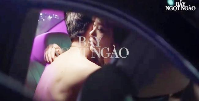 Một trong những cảnh hậu trường của "Bẫy ngọt ngào"