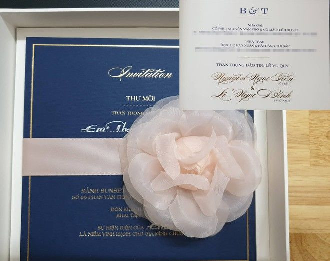 Tấm thiệp cưới của Quý Bình Tấm thiệp cưới của Quý Bình