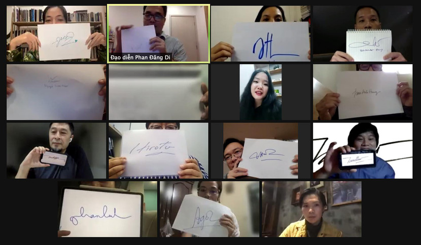 Các nhà làm phim tham gia buổi tọa đàm "online" nêu ý kiến về những vướng mắc liên quan đến dự thảo luật điện ảnh Các nhà làm phim tham gia buổi tọa đàm "online" nêu ý kiến về những vướng mắc liên quan đến dự thảo luật điện ảnh