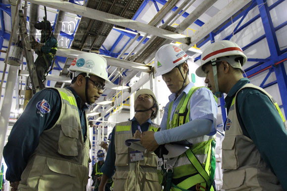 Khoảnh khắc trên công trường Nhà máy nhiệt điện Mông Dương 1 ảnh 3