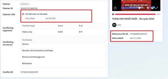 Đơn vị này còn khiếu nại lại bản quyền của VTV. Đơn vị này còn khiếu nại lại bản quyền của VTV.
