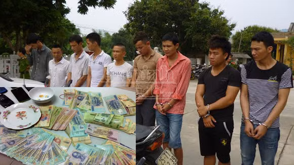 Phá sới bạc liên tỉnh, bắt 11 đối tượng "sát phạt" nhau dưới hình thức xóc đĩa ảnh 1