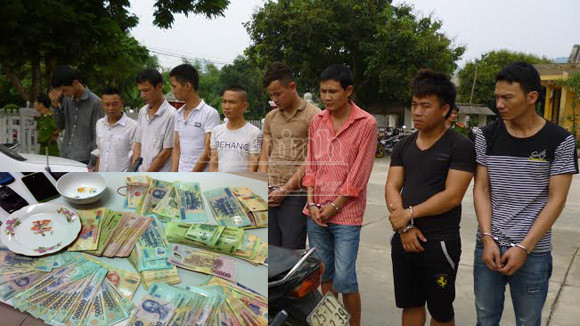 Phá sới bạc liên tỉnh, bắt 11 đối tượng "sát phạt" nhau dưới hình thức xóc đĩa ảnh 1
