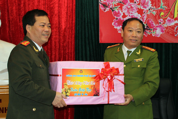 Lãnh đạo CATP Hà Nội chúc tết các đơn vị ảnh 3