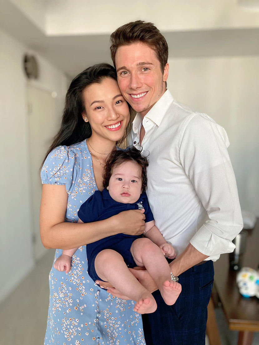 Vợ chồng Hoàng Oanh có với nhau một bé trai kháu khỉnh