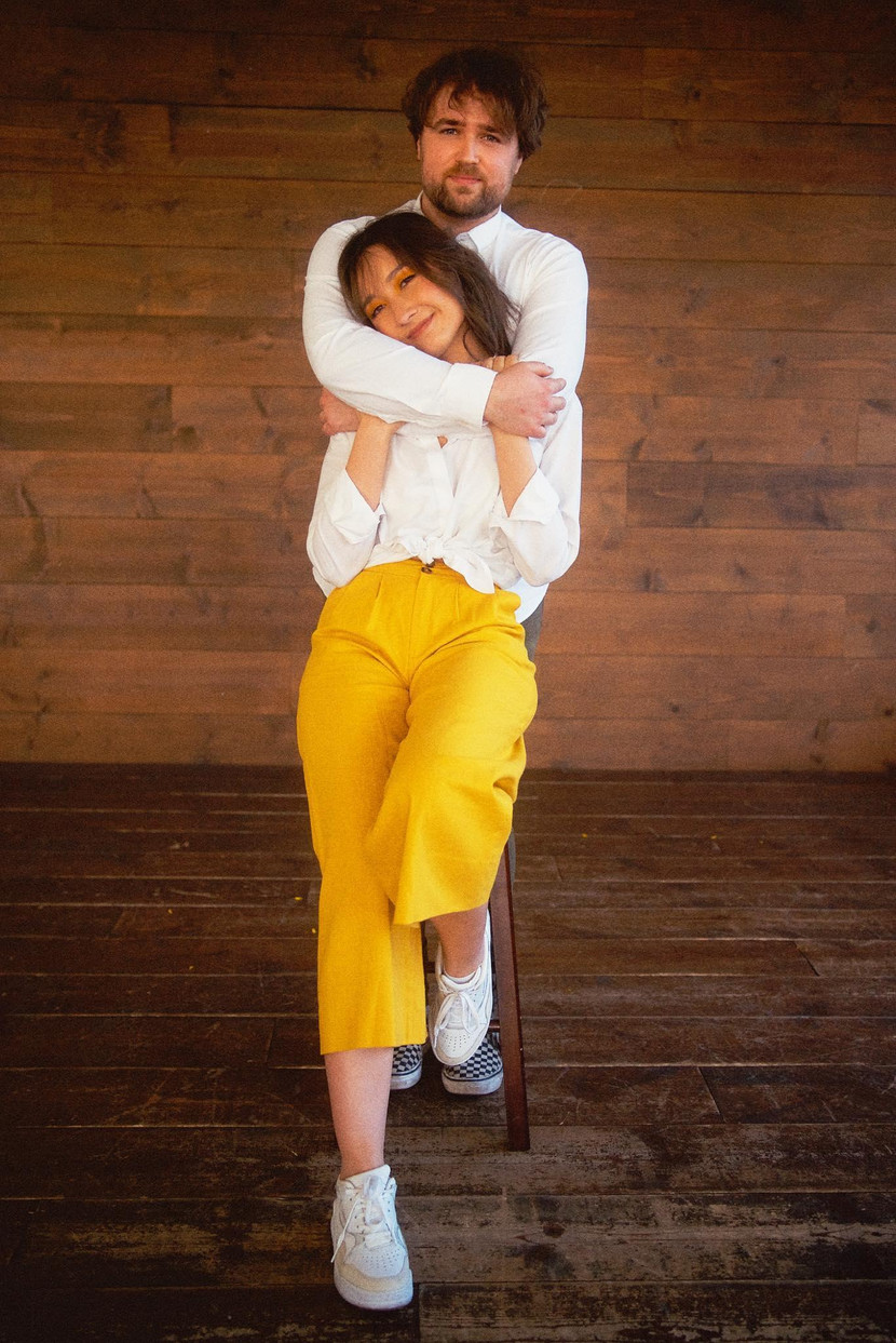 Anna Trương và chồng Mỹ