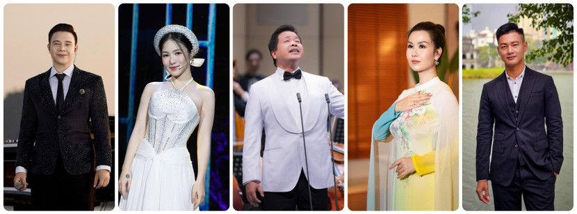 Các nghệ sĩ tham gia trình diễn trong chương trình