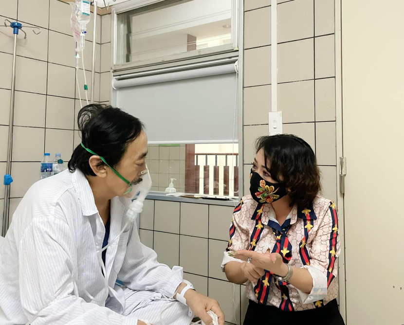 Nghệ sĩ Trà My tức tốc vào viện thăm và lo lắng mọi việc cho người anh đồng nghiệp thân thiết ngay khi nhận tin anh cấp cứu