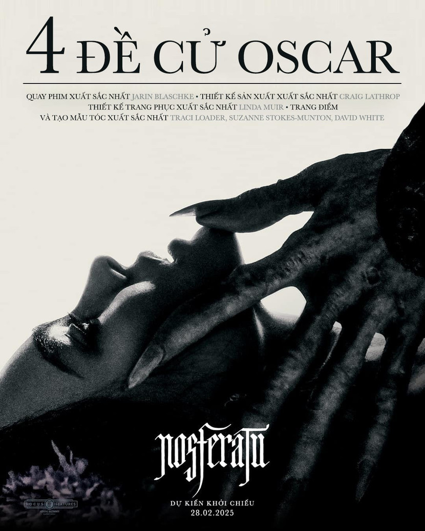 Phim kinh dị về "ma cà rồng" từng được 4 đề cử Oscar khởi chiếu tại Việt Nam ảnh 3 Siêu phẩm 'Ma cà rồng Nosferatu' gây bão điện ảnh quốc tế ấn định ngày khởi chiếu tại Việt Nam