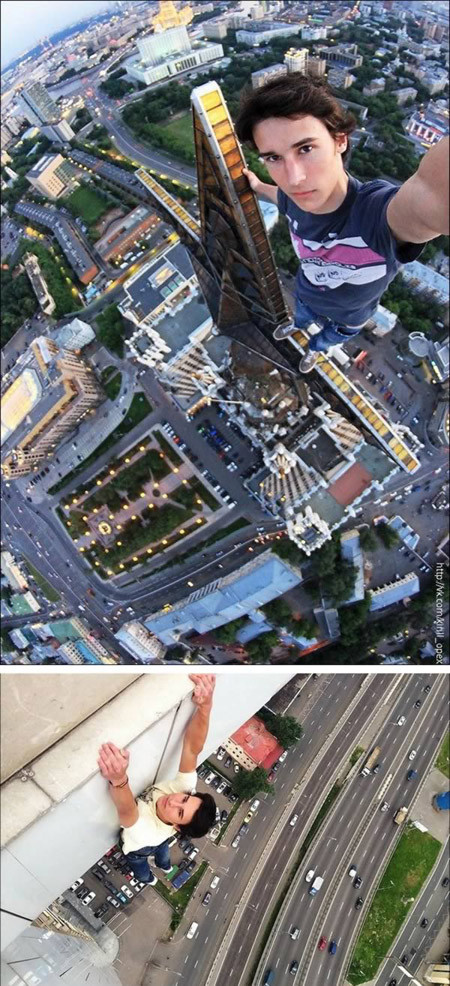 Độc đáo những bức ảnh “tự sướng” lúc "ngàn cân treo sợi tóc" ảnh 2 Độc đáo những bức ảnh “tự sướng” lúc "ngàn cân treo sợi tóc" ảnh 2