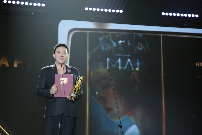 Trấn Thành xúc động khi "Mai" gặt hái được nhiều giải thưởng tại LHP châu Á Đà Nẵng 2024