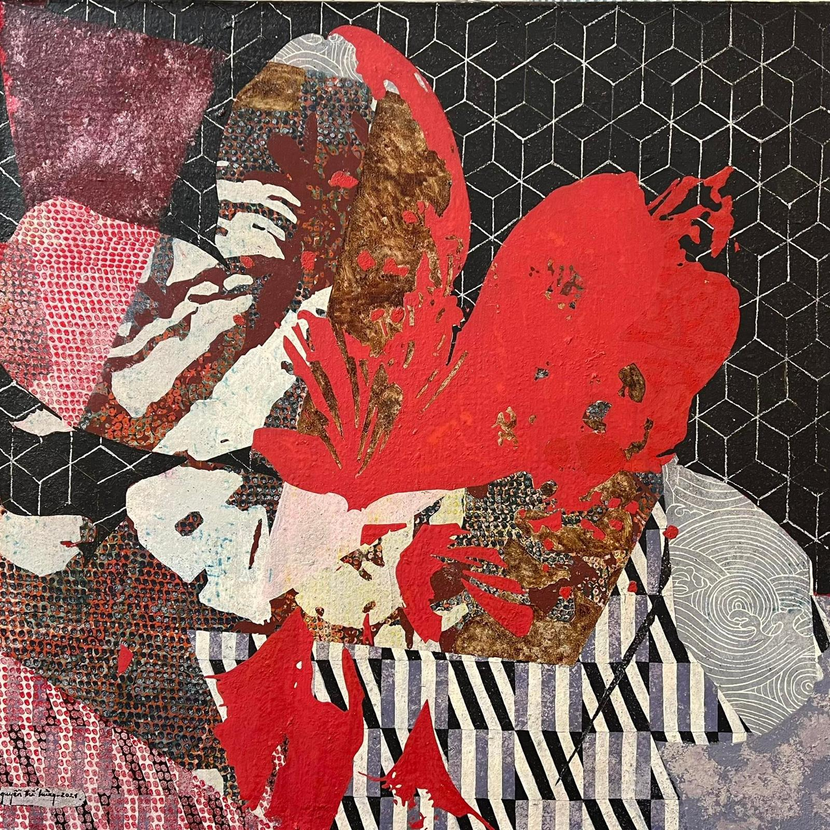 Tác phẩm "Giấc mơ hoa" của nghệ sĩ đương đại Nguyễn Thế Hùng