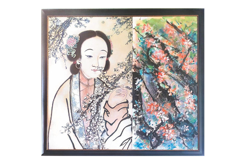 Một tác phẩm được trưng bày tại triển lãm