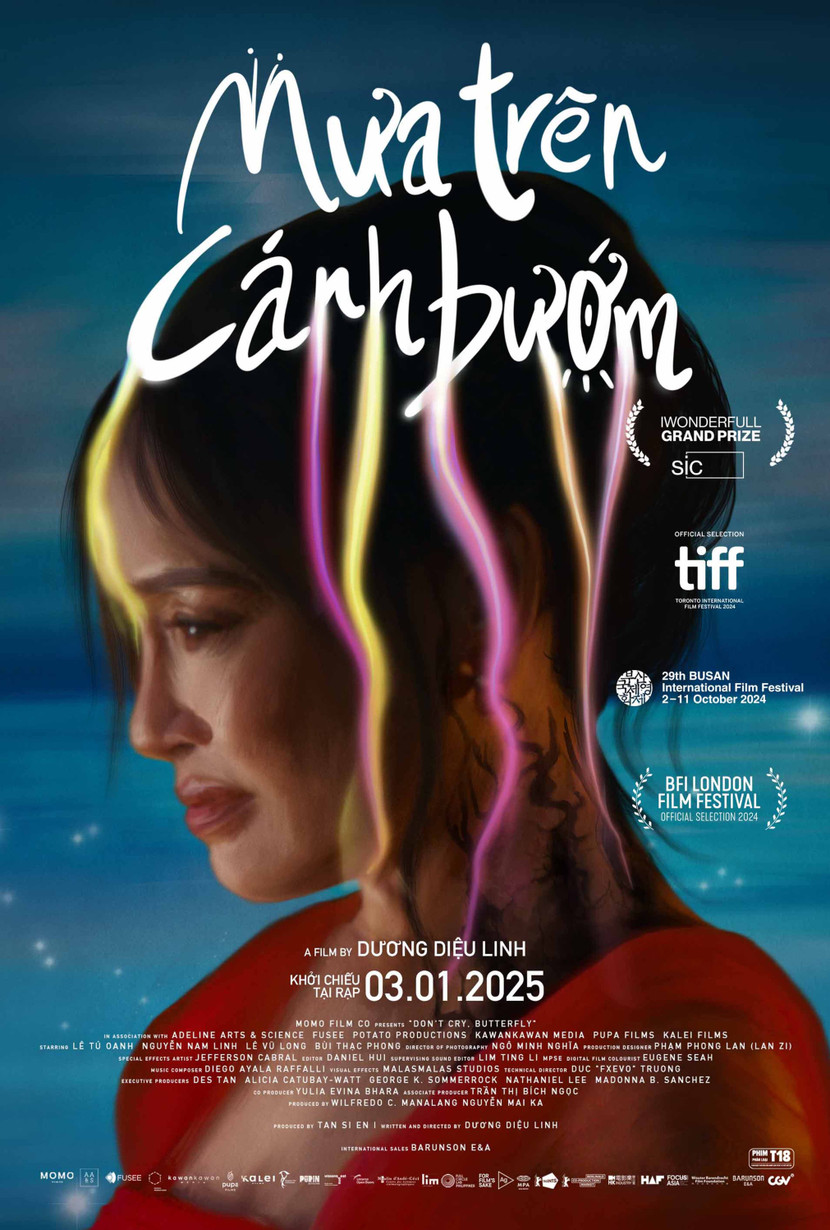 'Mưa trên cánh bướm' - Bộ phim lần đầu tiên nghệ sĩ Tú Oanh đảm nhận vai chính ấn định lịch khởi chiếu tại Việt Nam