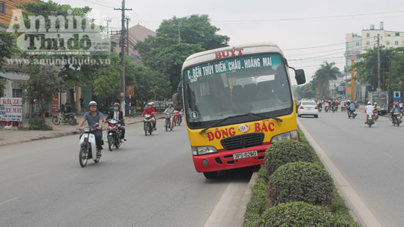 Xe buýt mất lái, hàng chục hành khách hoảng hồn ảnh 1