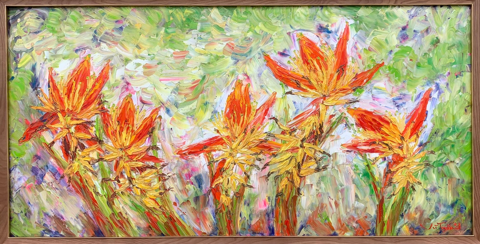 Những bức họa mang năng lượng rất tích cực của thiên nhiên hoa lá mang lại như món quà của Trời - Đất