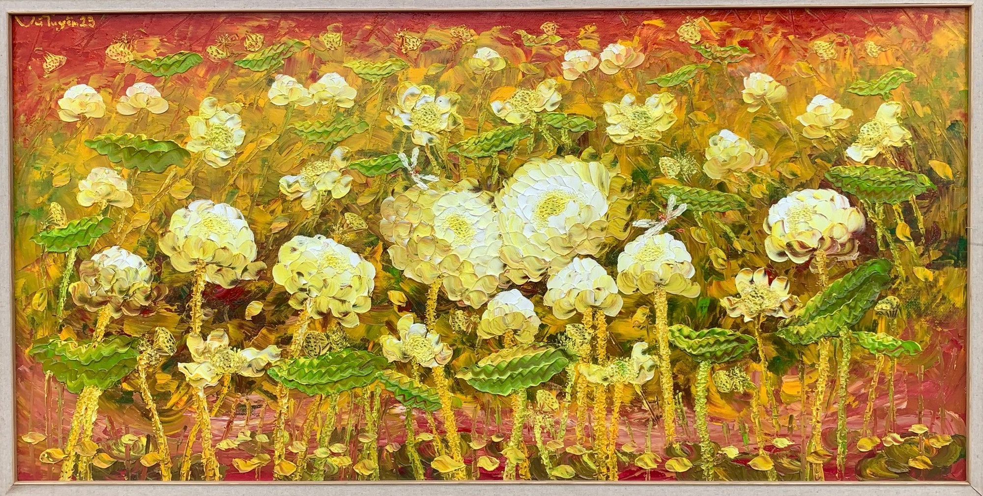 Những bức họa sen với Vũ Tuyên luôn là những bài học, món ăn mới