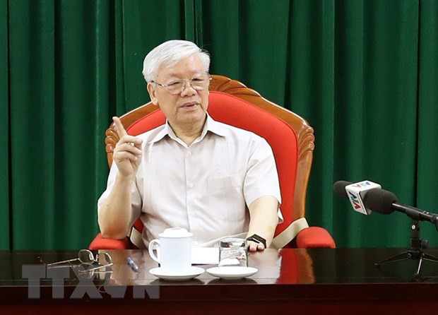 Tổng Bí thư, Chủ tịch nước Nguyễn Phú Trọng chủ trì họp lãnh đạo ảnh 1 Tổng Bí thư, Chủ tịch nước Nguyễn Phú Trọng chủ trì họp lãnh đạo ảnh 1