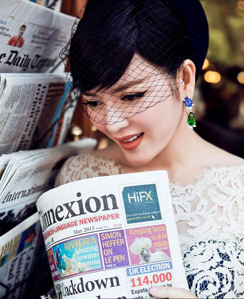 Lý Nhã Kỳ xinh đẹp, dịu dàng dạo phố cổ tại Pháp ảnh 5